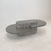Table basse en pierre fossile, Magnussen Ponte, années 1980