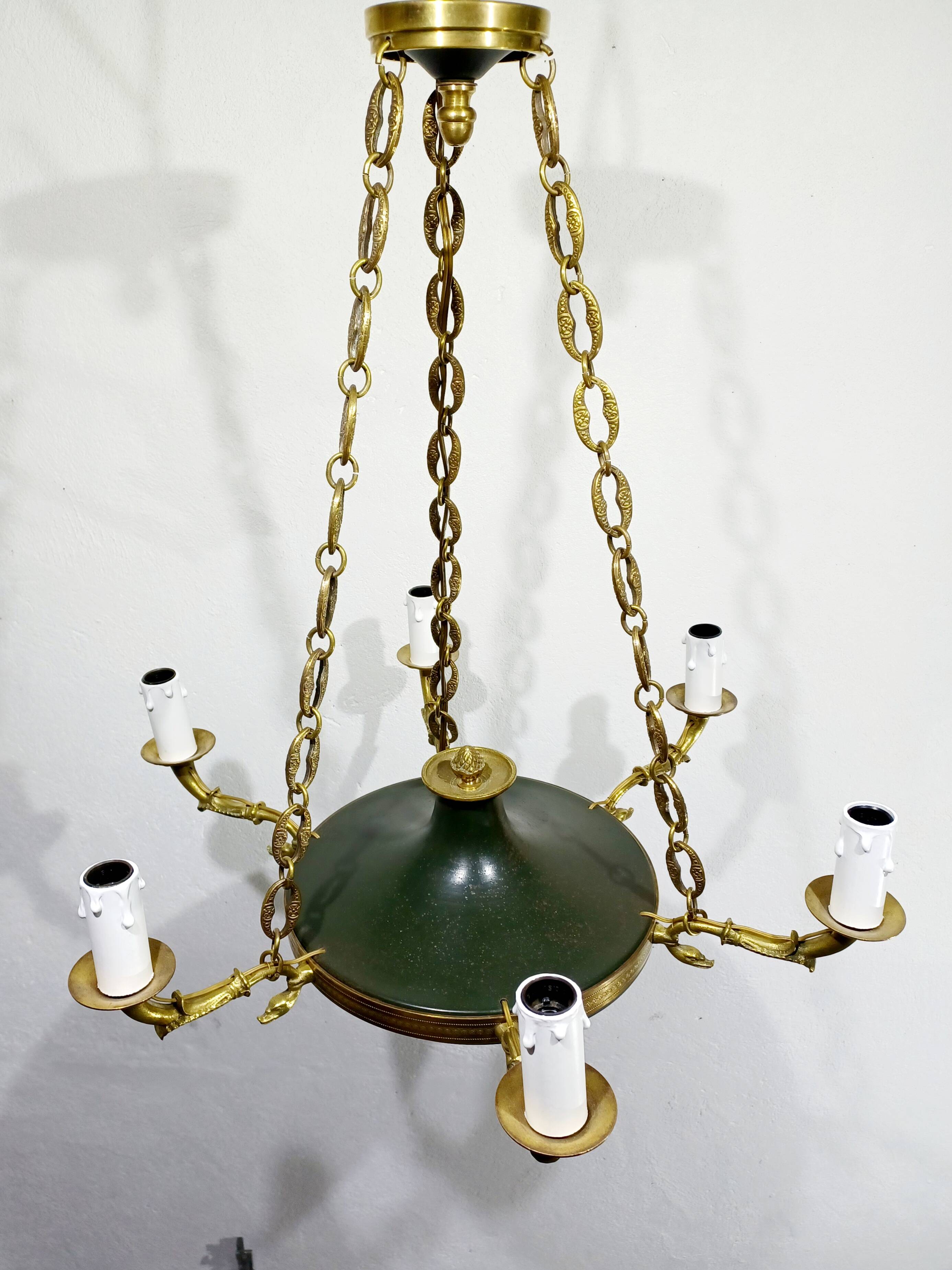 6-Light Empire Chandelier