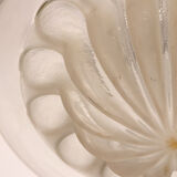 Vintage glass hanging lamp by Peill & Putzler, 1960