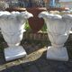 Vases en pierre reconstituée en forme de tulipe (la paire)