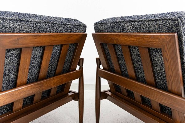 Fauteuil vintage IKEA ''Kolding'' par Erik Wørts pour IKEA, 1960, paire de 2