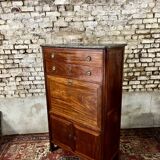 Secretary In Mahogany Louis XVI XVIII Eme Century