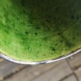 Enamelled terracotta vase - Signed 1950s