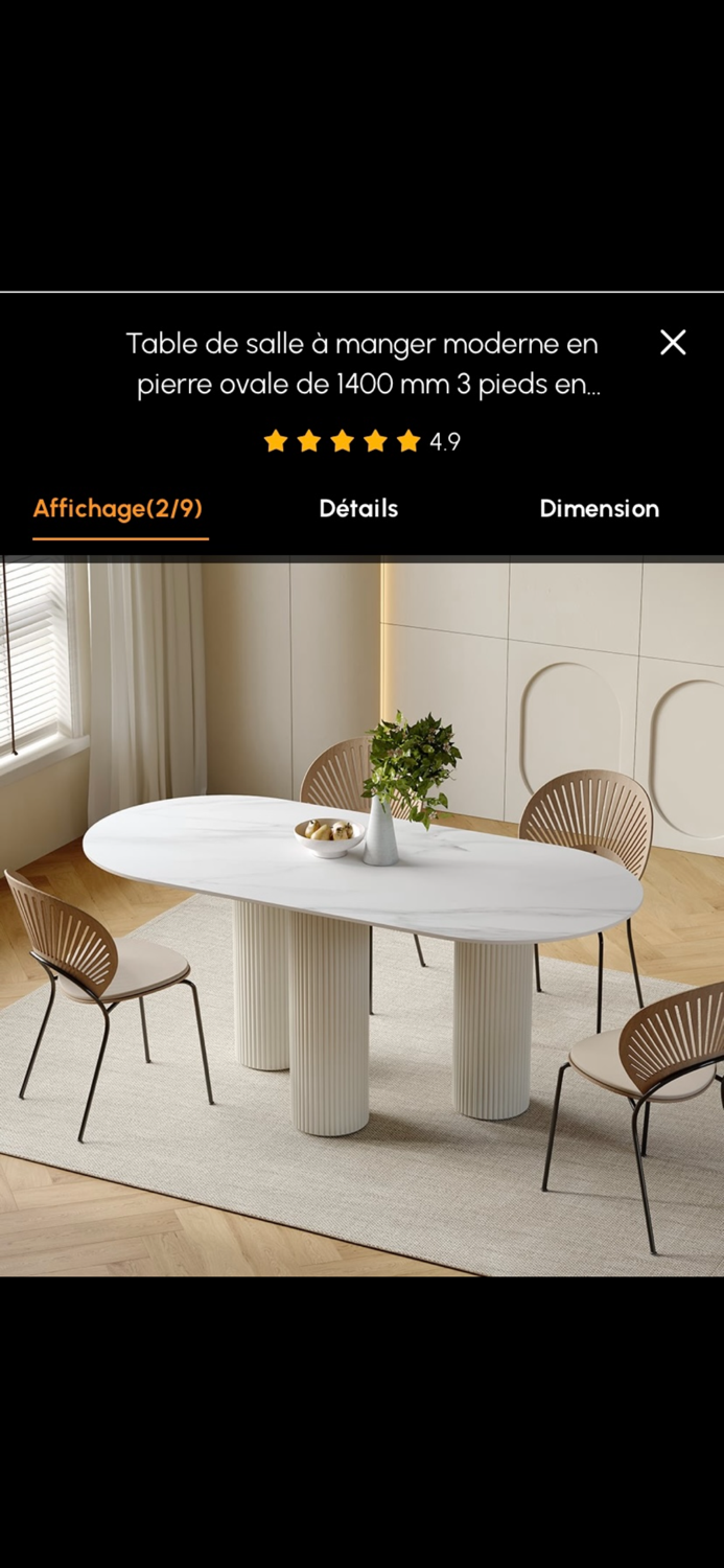 Dining table