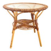 1960s rattan round table