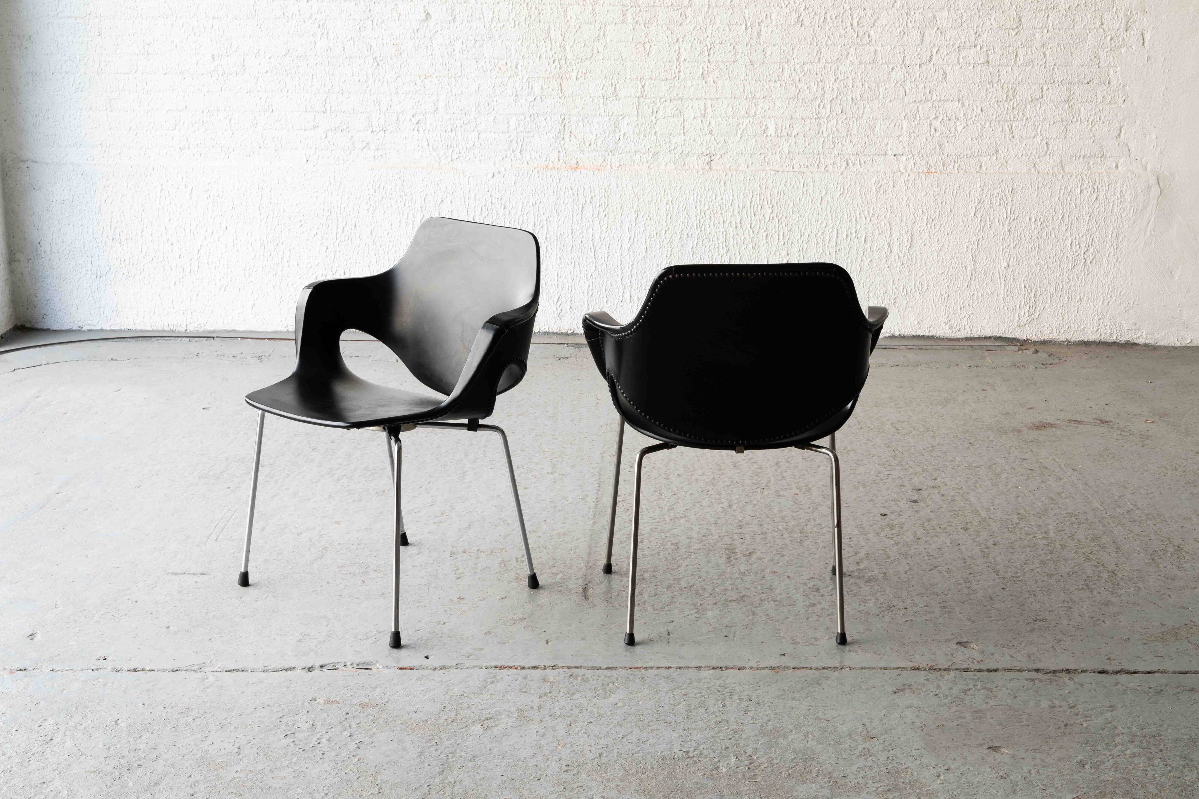 Set of 2 dining chairs by Straatman, Loral & Cie, Belgium, 1960's