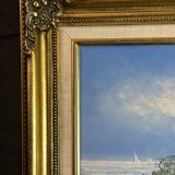 Modern Impressionist School HST - Nicolas Barriere - Landscape of the South la Ci