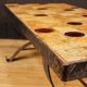 French Design signed coffee table with top in ceramic and glass