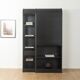 Tambour door cabinet set in the style of Aldo van den Nieuwelaar, vintage