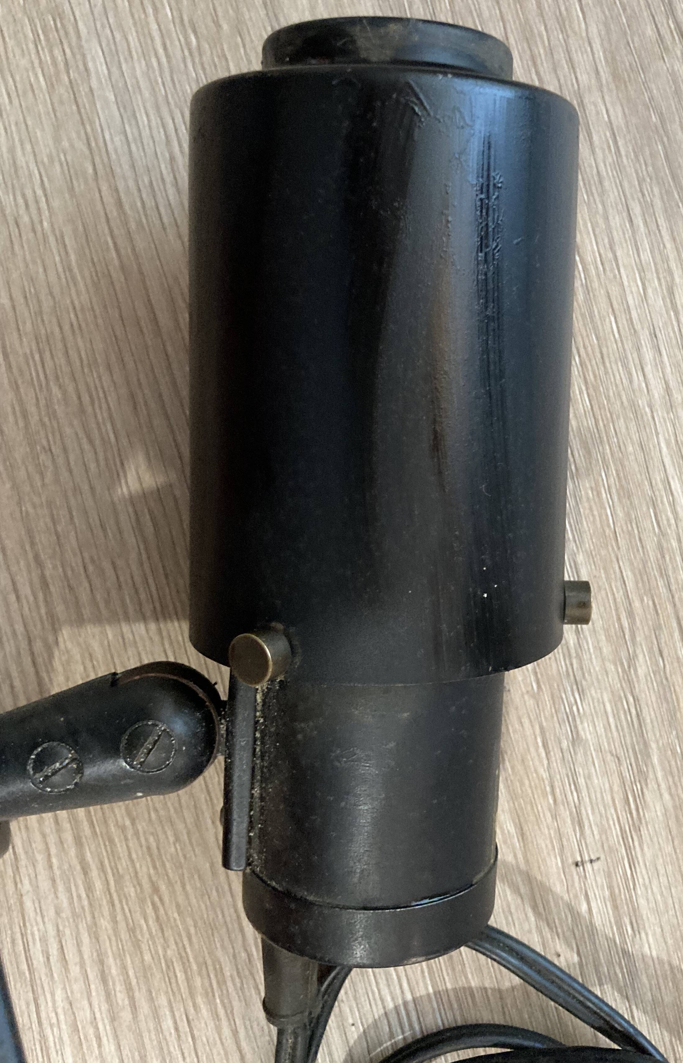 Jacques BINY (1913-76) Spot à pinces Lita 0160 Zodiaque Zodiac noir vintage