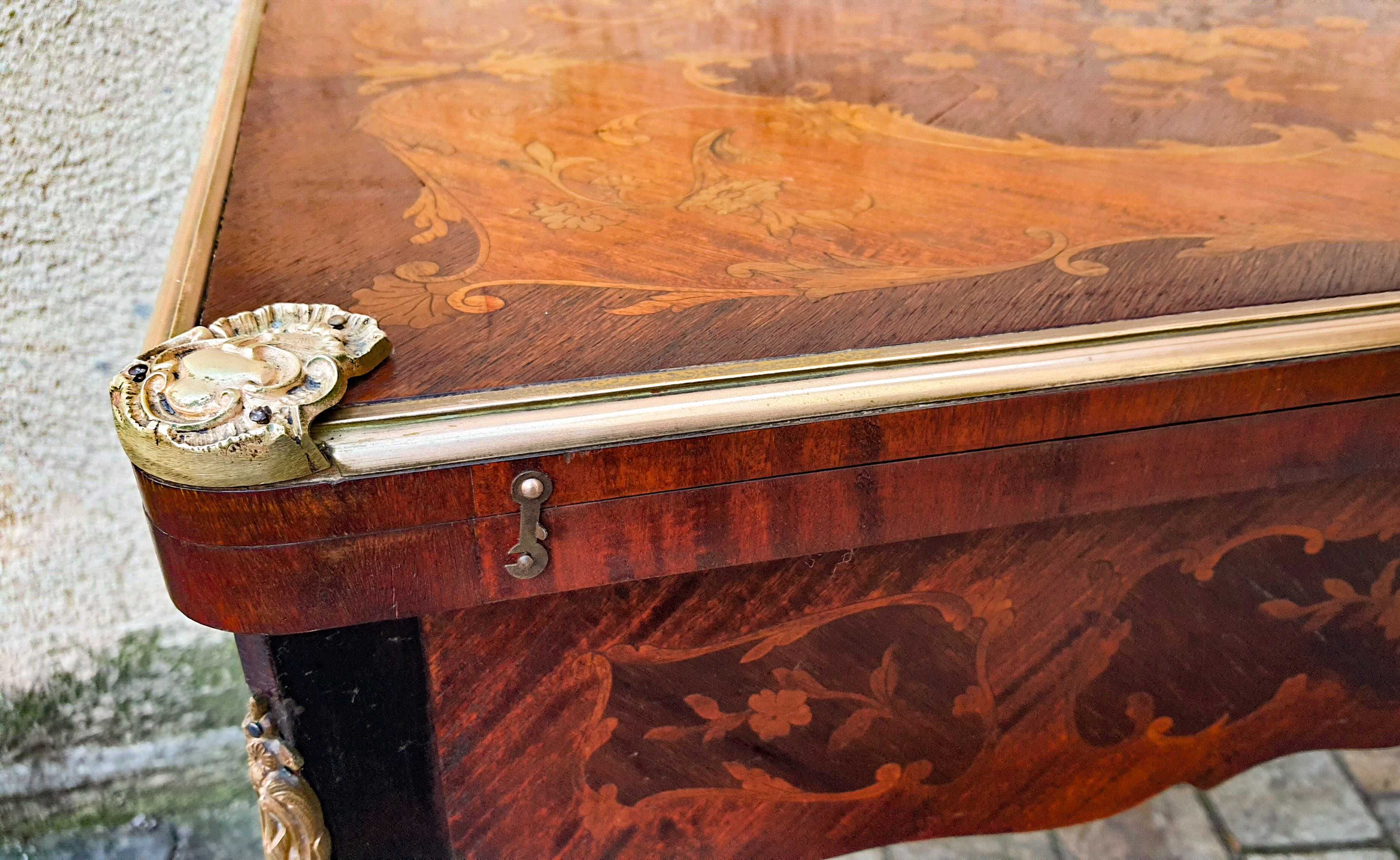 Game table Tric Trac Louis XV