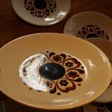 Lot of 10 vintage flat plates from the GIEN factory