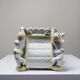 Small antique German porcelain planter Putti 19th century Meissen style
