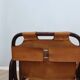 A vintage Tito Agnoli armchair leather and bamboo 1960s