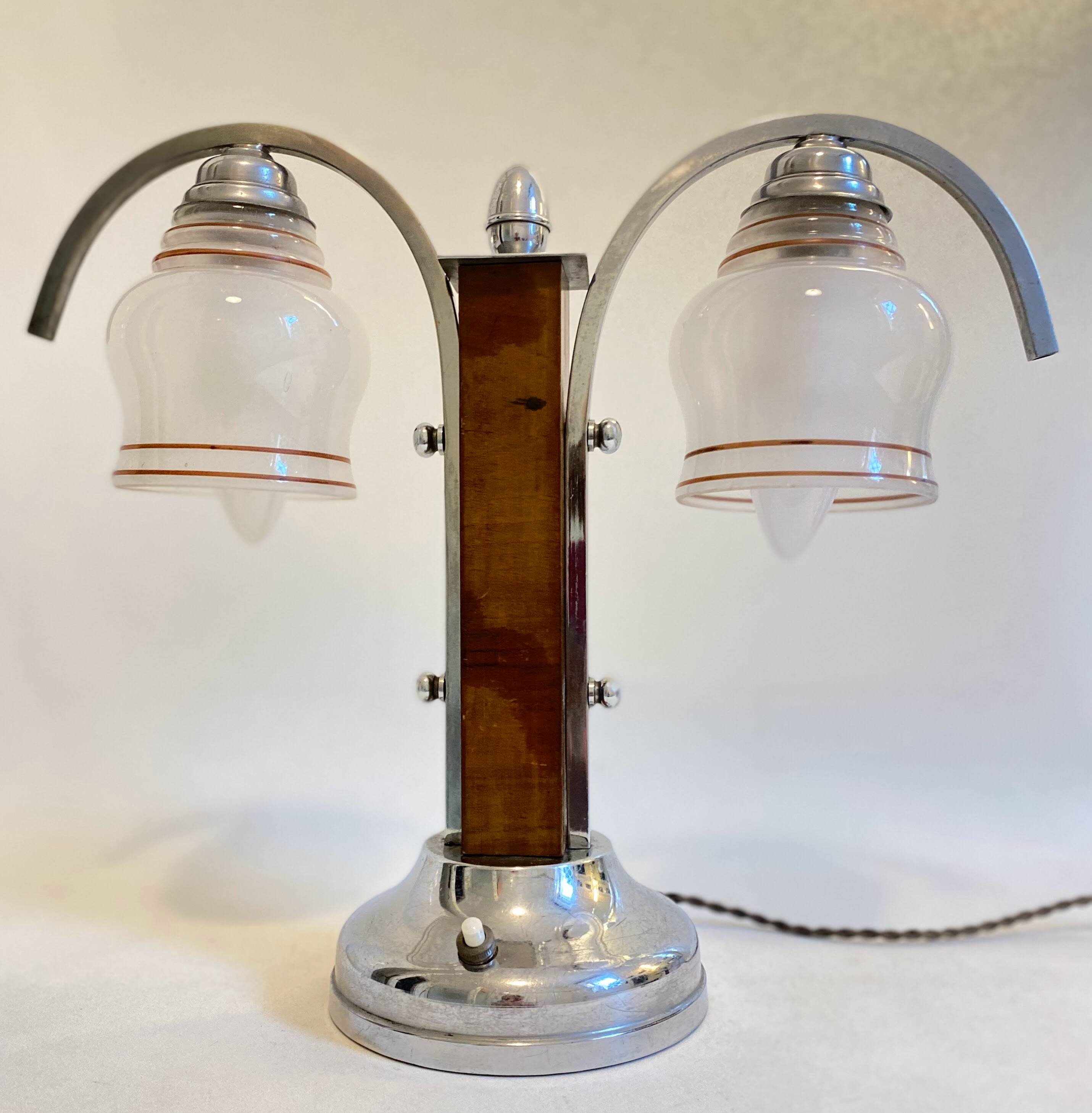 Lampe double art déco 1940