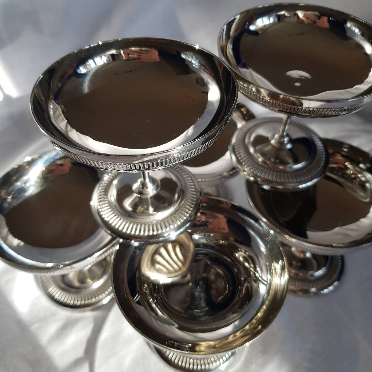 Coffret de 6 coupes à glace en inox Jean Couzon