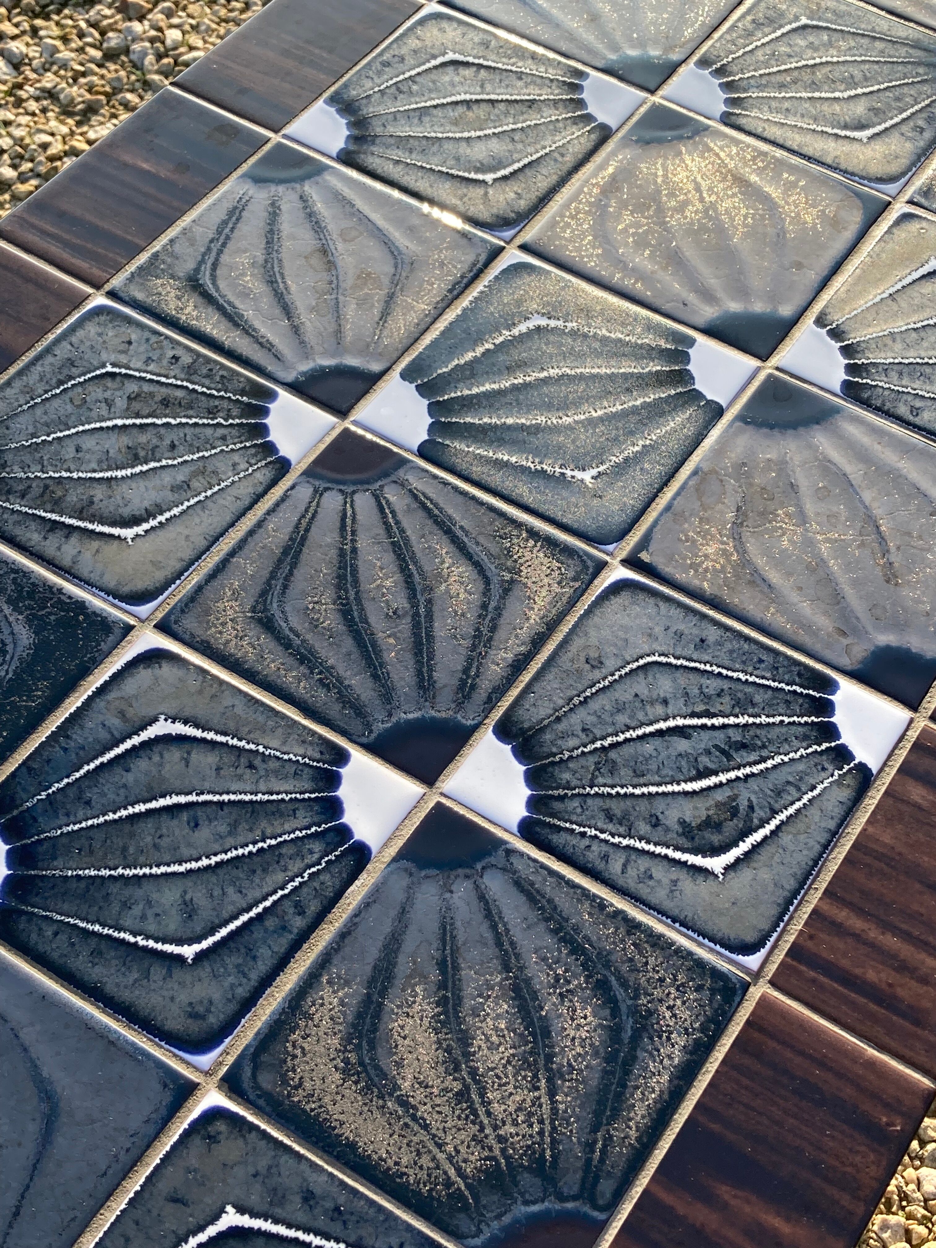 Ceramic coffee table year 70