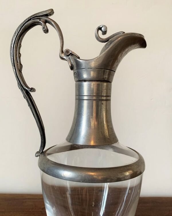 Aiguière, Verre et étain, vers 1950