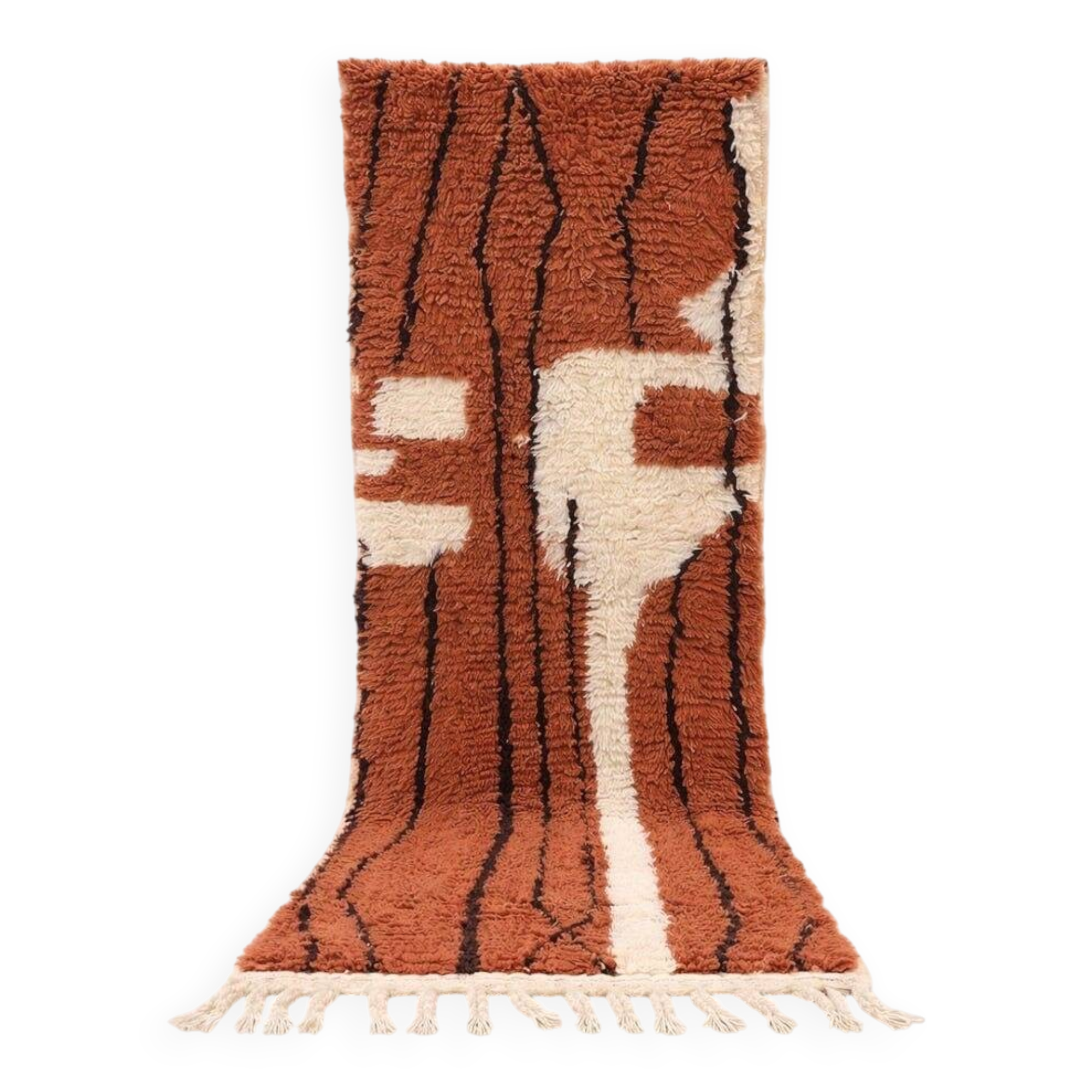 Traditional handwoven Berber rug size 1/2 m