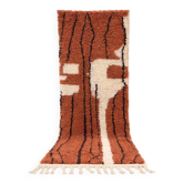 Tapis berbère tissé main traditionnelle taille 1/2 m