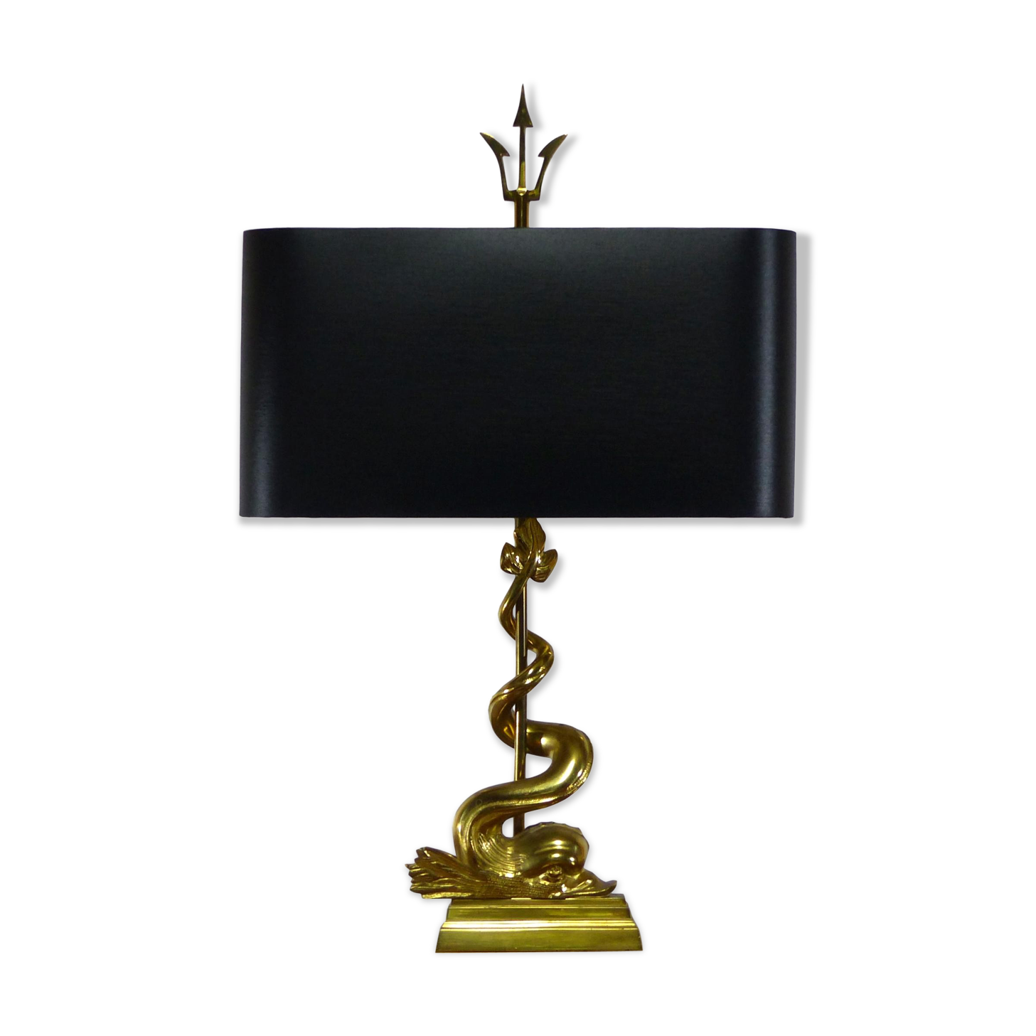 Dolphin and Trident table lamp