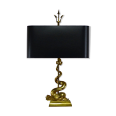 Dolphin and Trident table lamp