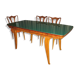 Table with 1970s glass top