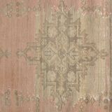 Vintage Handknotted Hallway Runner Rug