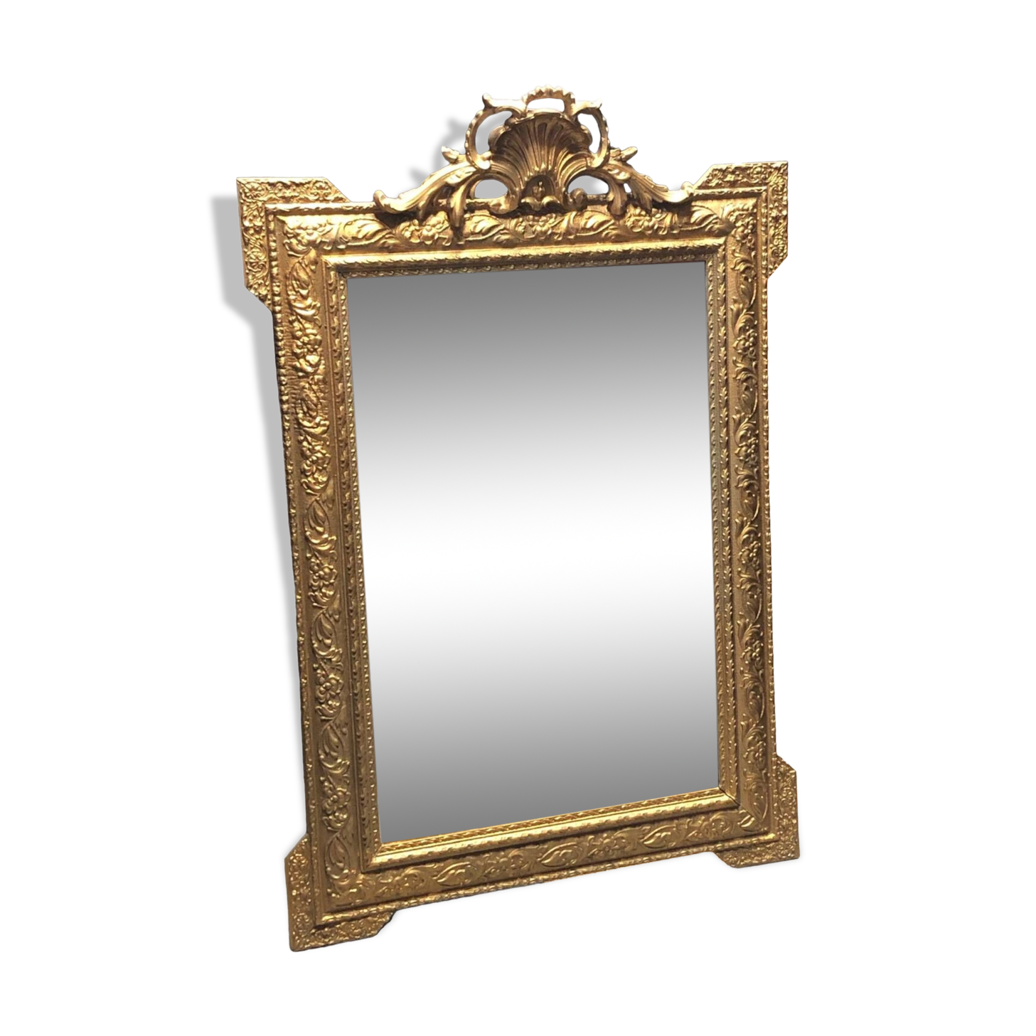 Antique Louis XV style mirror with pretty moldings