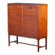 Teak Drum Cabinet with Brass Handle, Denmark, 1960s