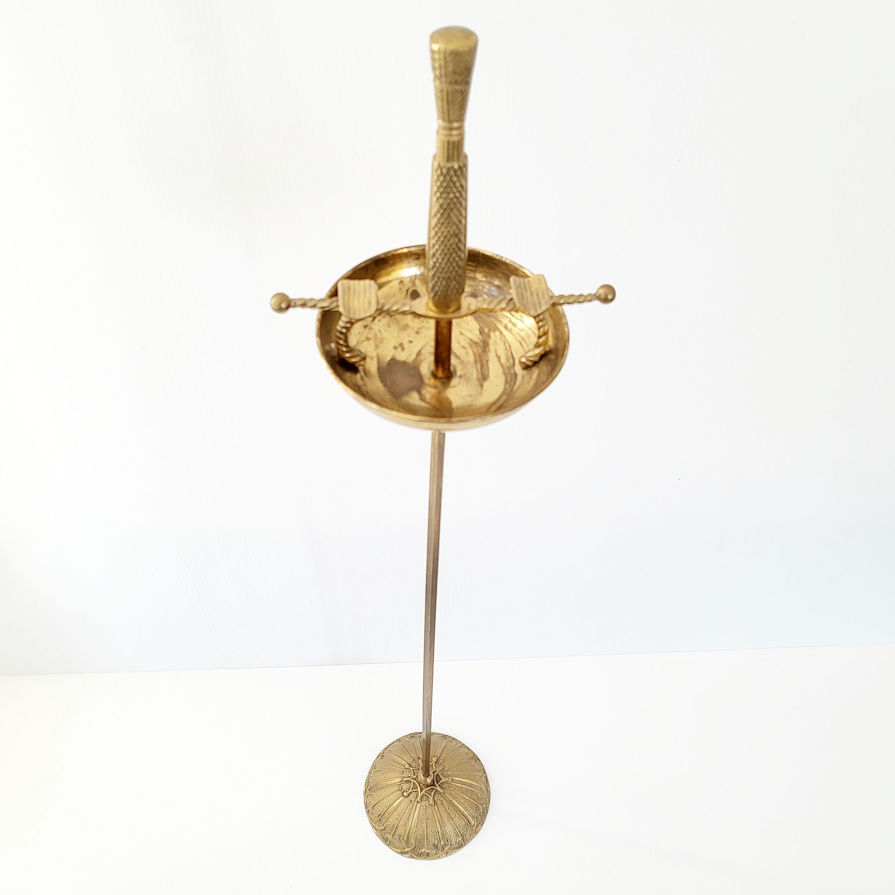 Vintage sword ashtray 1970