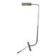 Minimalist chrome reading light / light fixture from 1970 by Christian Liaigre - Vintage height-adjustable floor lamp
