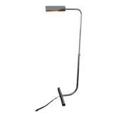 Liseuse / luminaire minimaliste chromé de 1970 par Christian Liaigre - Lampadaire vintage Ajustable en hauteur