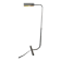 Minimalist chrome reading light / light fixture from 1970 by Christian Liaigre - Vintage height-adjustable floor lamp