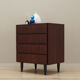 Mahogany chest of drawers, Danish design, 1970s, manufacture Omann Jun
