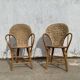 Chestnut armchairs (pair)