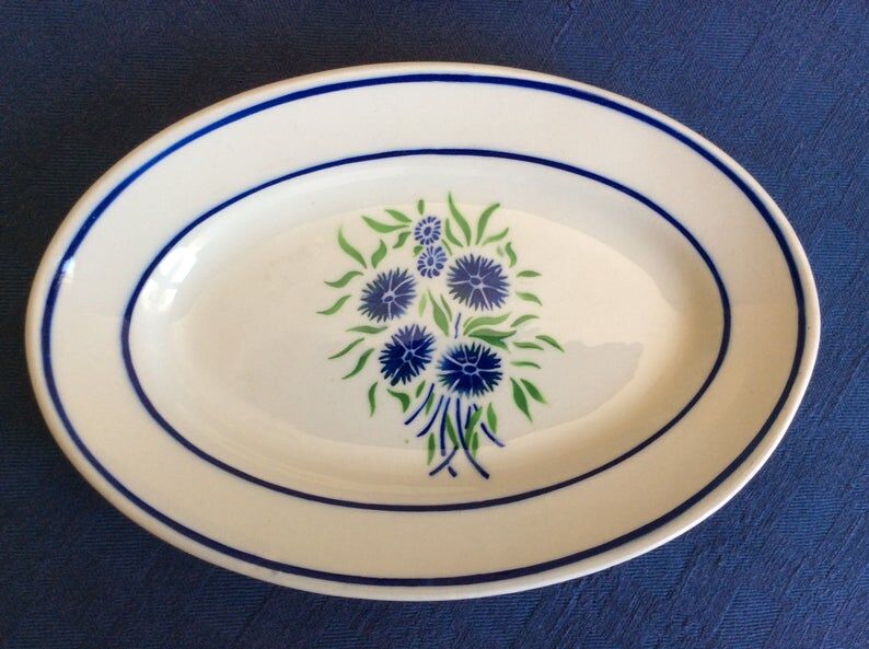 Set 2 petits plats vintage manufactures Badonviller,Gien