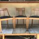 Set of 3 chairs gondoles art deco