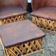 Vintage Mexican Equipale chairs and table