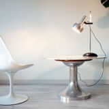 Desk lamp, aluminum and steel space age 1970