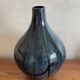 Vase marbled ball beu black