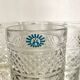 Vintage advertising water glasses