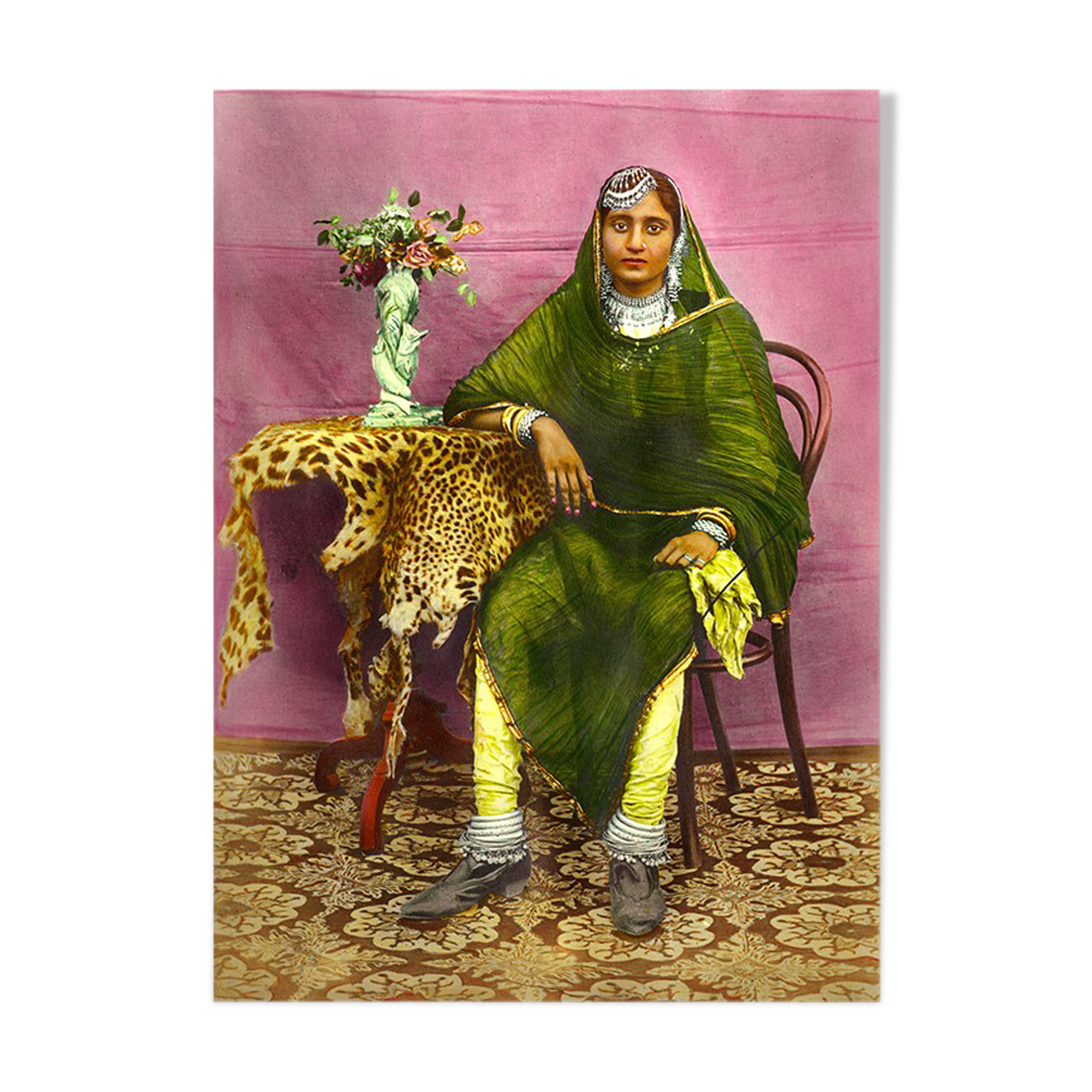 Colorful old photography Rajasthan circa 1920