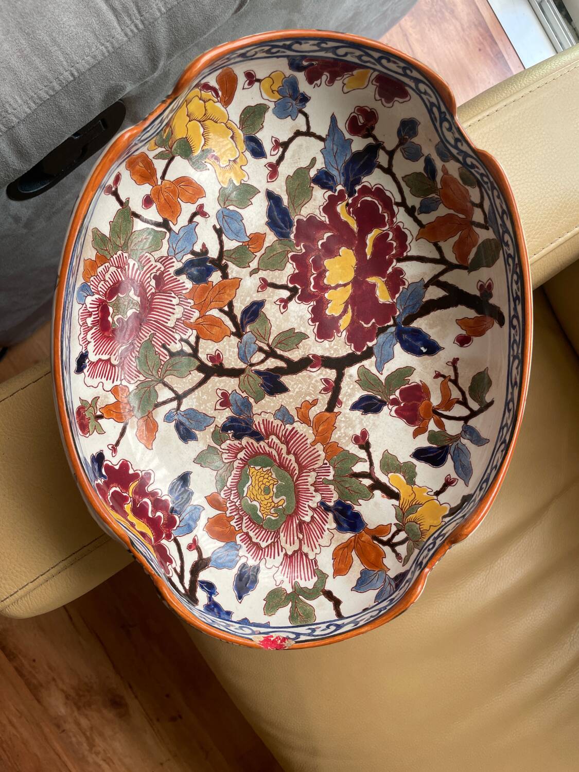 Gien Peony Fruit Bowl