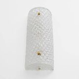 Pair of Modern Italian Murano Glass Textured Wall Sconces