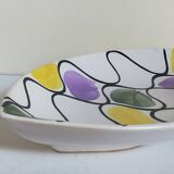 Three vintage free-form ceramic ravine dishes from the 1950s