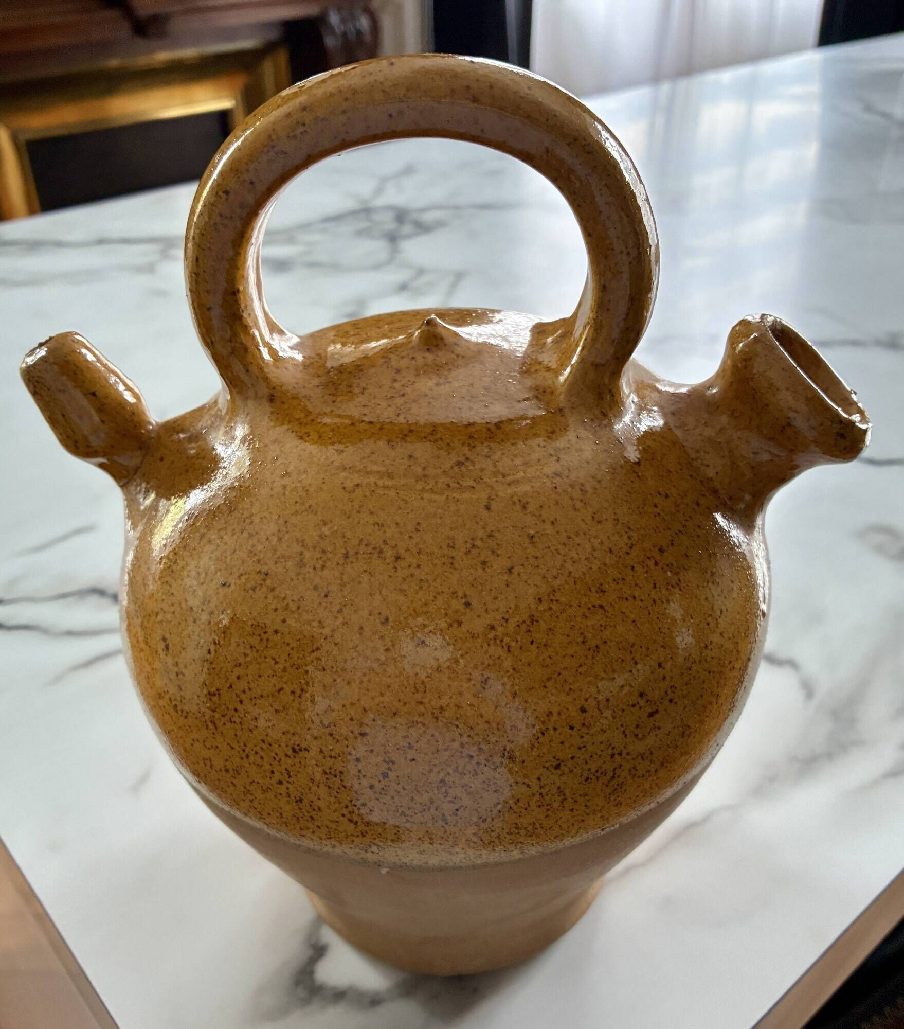 Pichet cruche gargoulette terre cuite ancienne