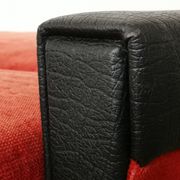 Convertible bench daybed rockabilly red and blakc 50-60s