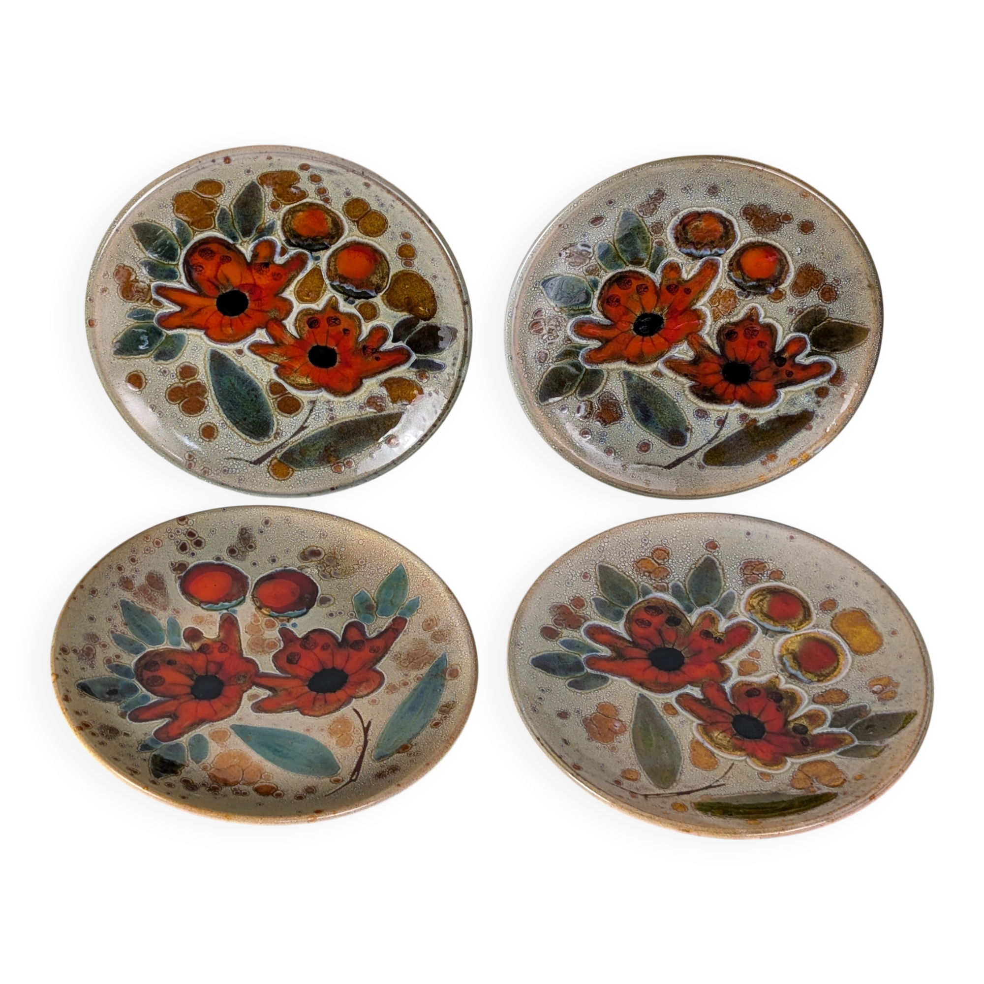 Monique Brenner Vallauris plates 60s