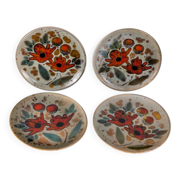 Monique Brenner Vallauris plates 60s